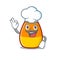 Chef candy corn cartoon with character shape