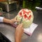 Chef Carves A Watermelon to Rose Petals