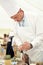 Chef Carving Beef at a Wedding Reception