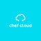 Chef Cloud design, using negative space or double meaning logo style