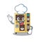 Chef coffee vending machine with cartoon shape