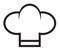 Chef cook cap trendy icons on white background. Chef cook cap icon for your web site design, logo, app, UI. flat style