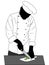 Chef cooking illustration