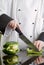 Chef Cutting Green Pepper