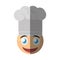 chef emoticon cartoon design