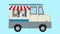 Chef on food truck HD animation