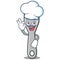 Chef fork character cartoon style