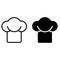 Chef hat icon vector set. Cook illustration sign collection. kitchen symbol.