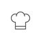 Chef hat line icon