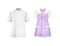 Chef Jacket and Maid Dress as Uniform and Workwear Clothes Vector Set