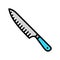 chef knives restaurant equipment color icon vector illustration