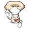 Chef milk mushroom character cartoon