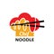 Chef Noodle Logo Design. Ramen Restaurant and Food Vector