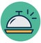 Chef platter, covered food Isolated Vector Icon that can easily Modify or edit Chef platter, covered food Isolated Vector Icon th