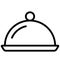 Chef platter, food platter Isolated Vector Icon that can be easily modified or edited