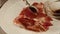 Chef preparing beef steak with soy sauce marinade