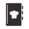 chef, recipe book kitchen utensil silhouette style icon