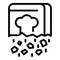 Chef recipe icon, outline style