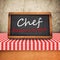 Chef Recommended Title on Restaurant Slate Chalkboard