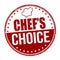 Chef`s choice grunge rubber stamp