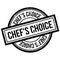 Chef`S Choice rubber stamp