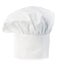 Chef\'s hat close-up isolated on a white background.