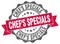 chef`s specials stamp. seal