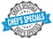 chef`s specials stamp. seal
