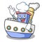Chef ship character cartoon style