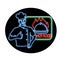 Chef Thumbs Up Hot Food Oval Neon Sign