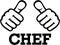 Chef Thumbs vector