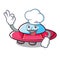 Chef ufo character cartoon style