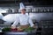 Chef woman portrait kitchen in restaurant kitchen