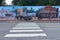 Chemainus Crosswalk and Mural, Vancouver Island, British Columbia, Canada