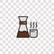 chemex icon sign and symbol. chemex color icon for website design and mobile app development. Simple Element from kitchen