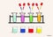 Chemical beaker, dropper, test tube, Scientific experiments