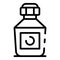 Chemical bottle icon, outline style