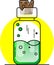 chemical bottle vector illustration image