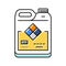 chemical cleaning engineer color icon vector illustration