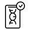 Chemical clipboard icon outline vector. Chemistry test