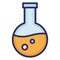 Chemical, conical flask isolated Vector Icon which can easily modify or edit