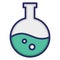 Chemical, conical flask isolated Vector Icon which can easily modify or edit