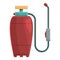 Chemical control equipment icon cartoon vector. Gas bottle