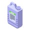 Chemical control icon isometric vector. Pest spray