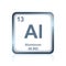 Chemical element aluminum from the Periodic Table