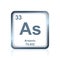 Chemical element arsenic from the Periodic Table