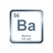 Chemical element barium from the Periodic Table