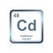 Chemical element cadmium from the Periodic Table