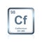 Chemical element californium from the Periodic Table