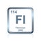 Chemical element flerovium from the Periodic Table